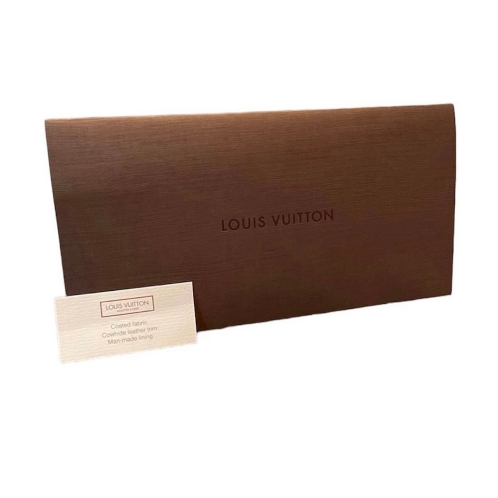 LOUIS VUITTON Authentic Brown Envelope Sleeve & Detail Information Slip